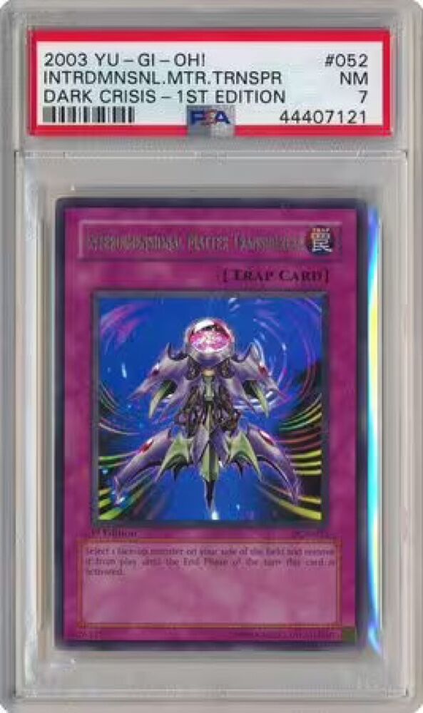 Interdimensional Matter Transporter - DCR-052 - PSA NM 7 - UR 1st Ed (DCR) 7121 - Yu-Gi-Oh!