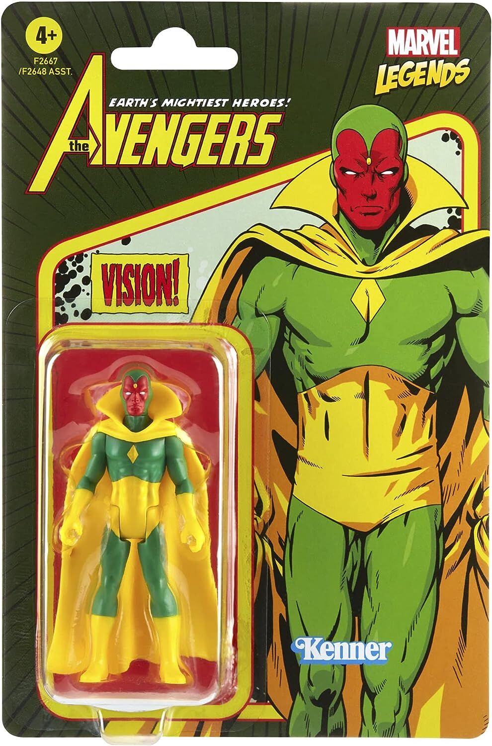 Marvel Legends Retro 375 Collection Vision Actionfigur - 9.5 cm Marvel Legends Retro 375 Collection Vision Actionfigur - 9.5 cm
