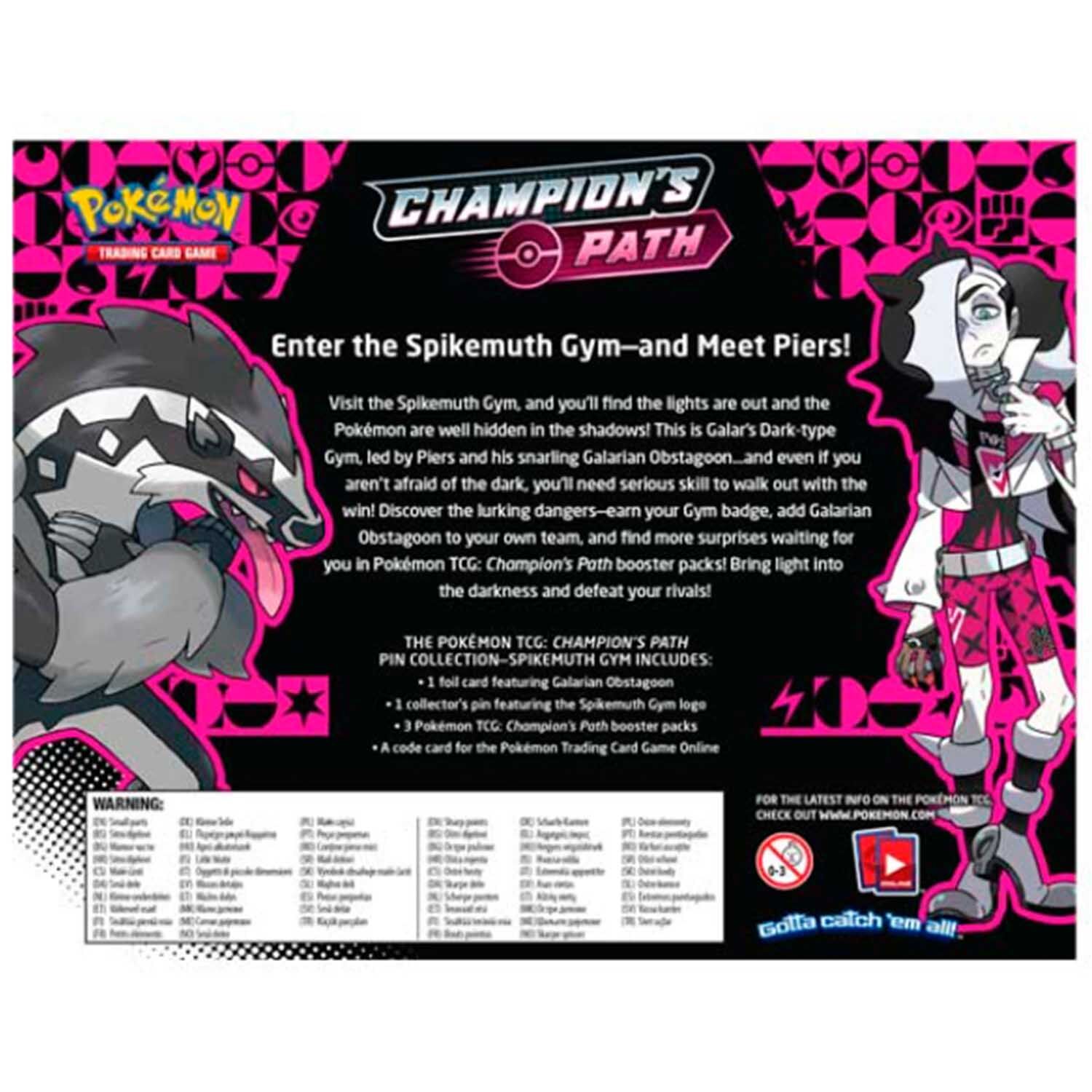 Pokémon Champion's Path Pin Collection Spikemuth Gym - EN