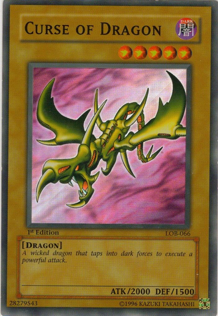 curse-of-dragon-lob-066lp-super-rare-lightly-played Curse of Dragon - LOB-066 - Super Rare - 1. Auflage - Lightly Played