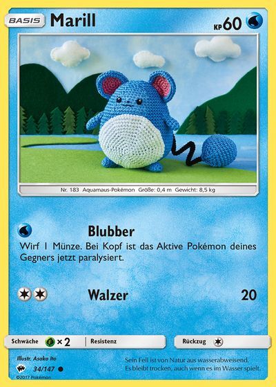 marill-pok-mon-tcg Marill 034/147 - Pokémon TCG