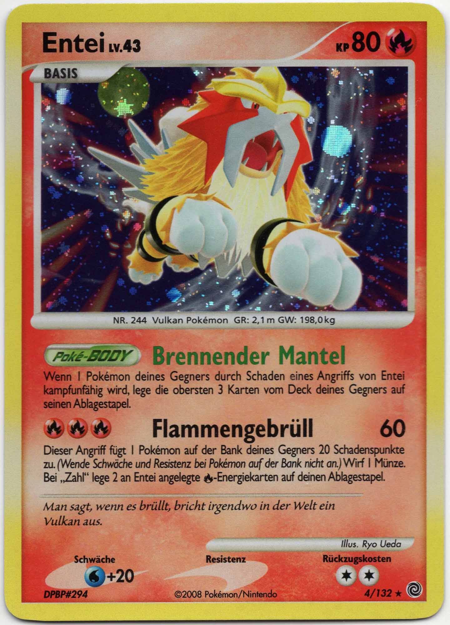 entei-lv-43-4-132-poke-mon-tcg-near-mint Entei LV.43 - 4/132 - Pokémon TCG (Near Mint)