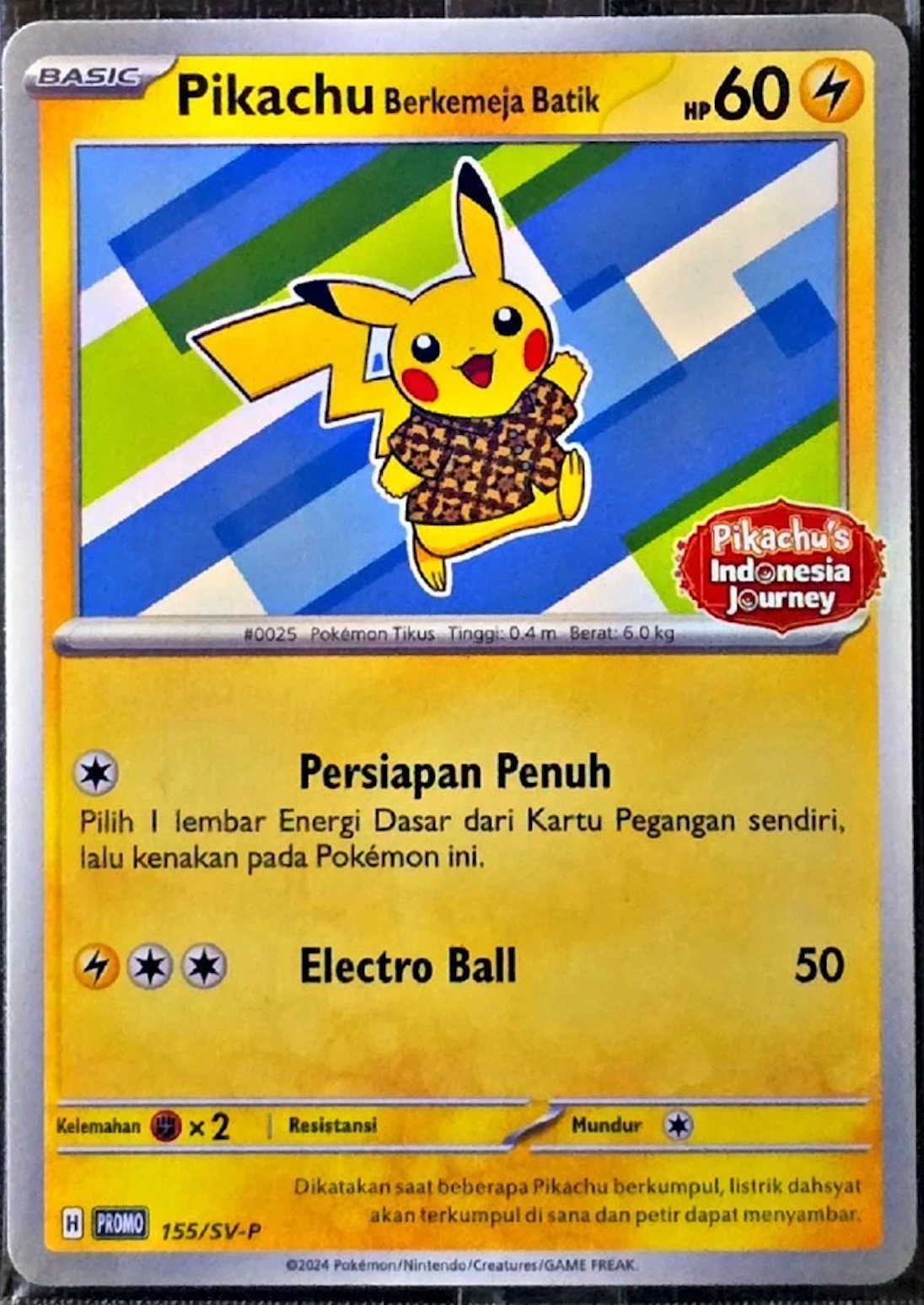 Pikachu's Indonesia Journey 155/SV-P - Promo Sealed - Pokémon TCG - ID Pikachu's Indonesia Journey 155/SV-P - Promo Sealed - Pokémon TCG - ID