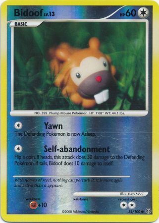 Bidoof - 54/100 - Reverse Holo - EN