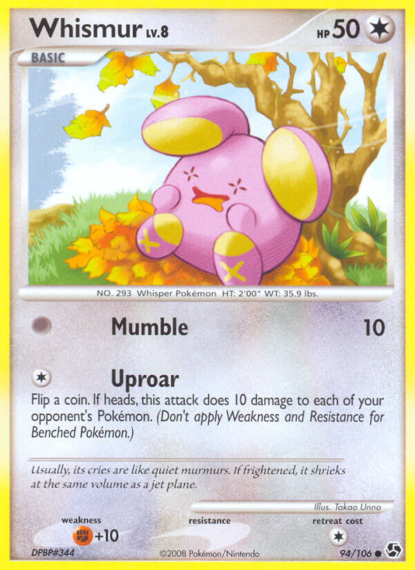 Whismur - 94/106 - Reverse Holo - EN Whismur - 94/106 - Reverse Holo - EN