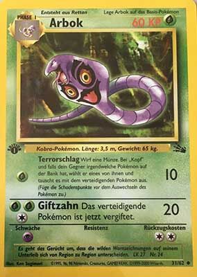 Arbok 031/062 - Pokémon TCG