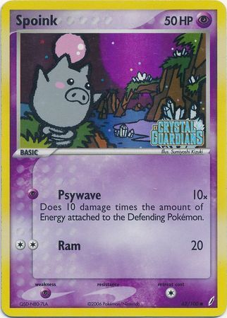 Spoink - 62/100 - Reverse Holo - EN