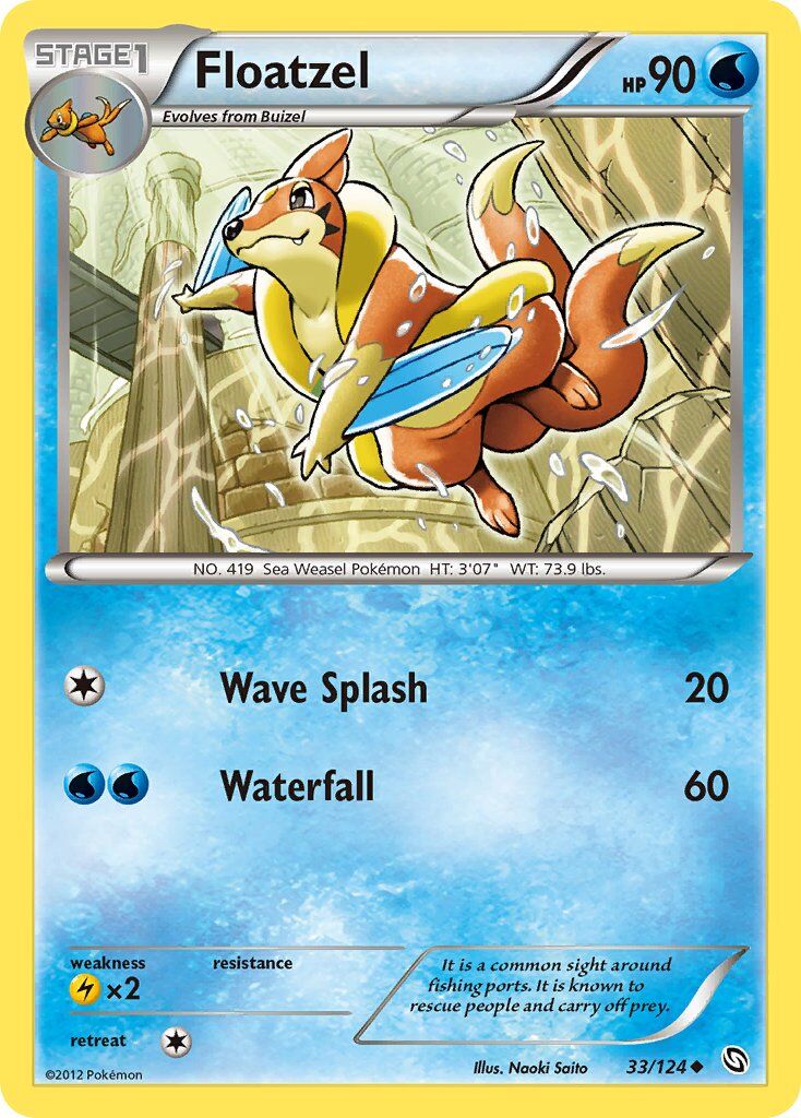Floatzel - 33/124 - EN