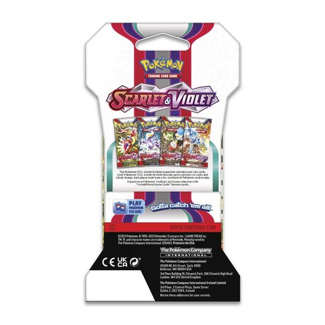 Pokémon TCG: Scarlet & Violet Sleeved Booster Pack (10 Cards) - EN