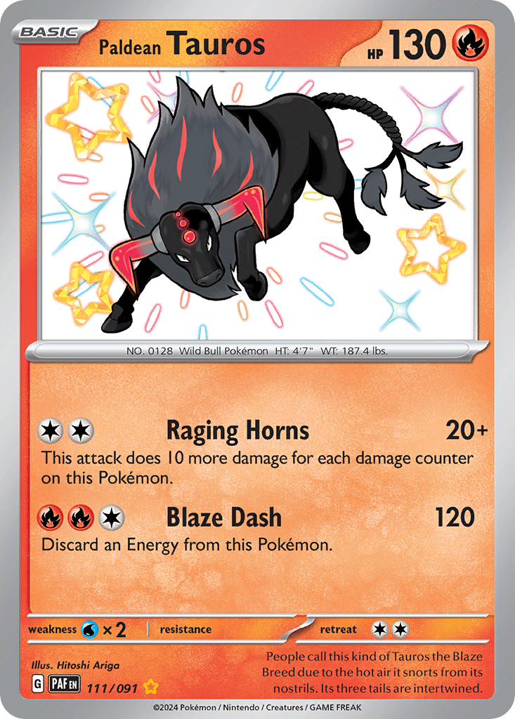 Paldean Tauros - 111/91 - EN