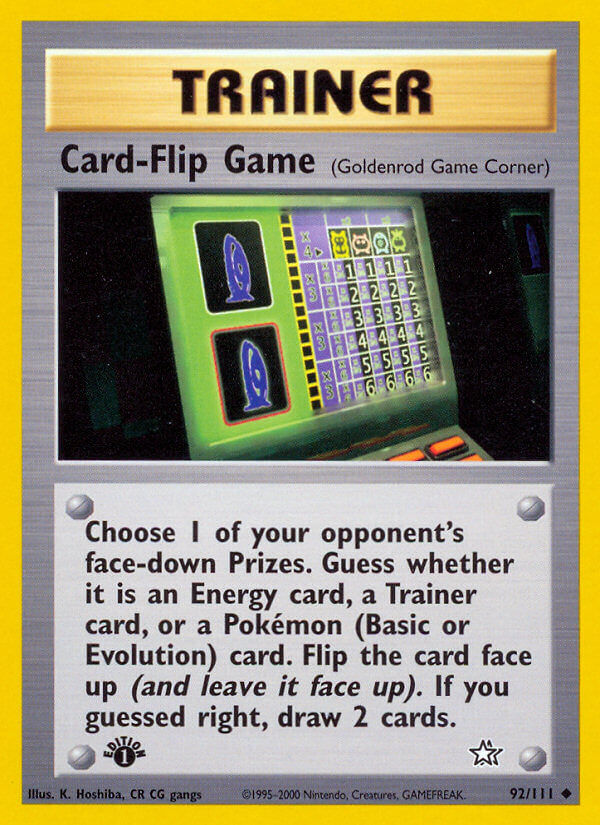 Card-Flip Game - 92/111 - 1st Edition - EN