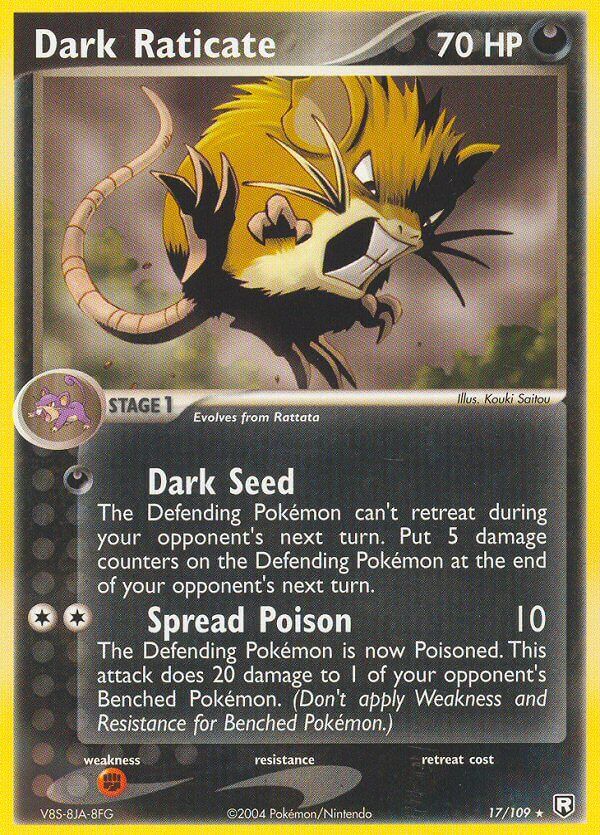 Dark Raticate - 17/109 - Reverse Holo - EN Dark Raticate - 17/109 - Reverse Holo - EN