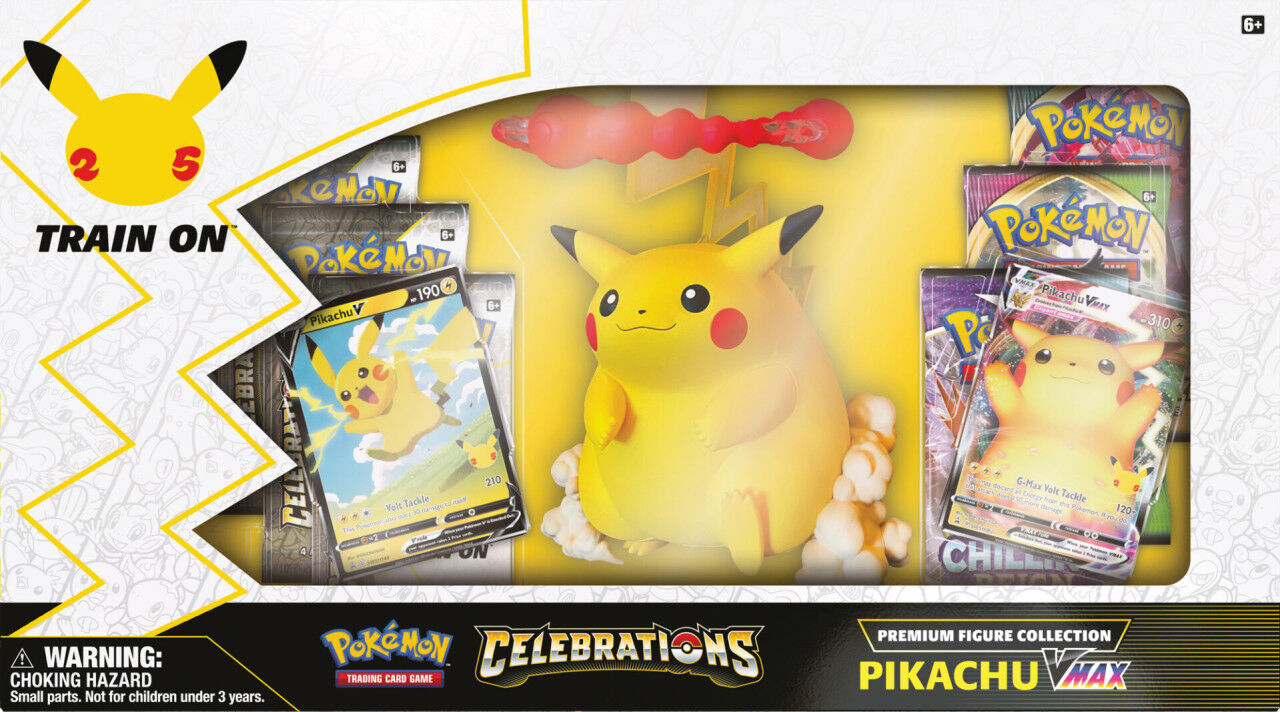 Pokémon 25th Anniversary Celebrations Premium Figure Collection Pikachu VMAX Box - EN