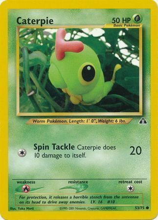 Caterpie - 53/75 - Unlimited - Heavy Played - EN