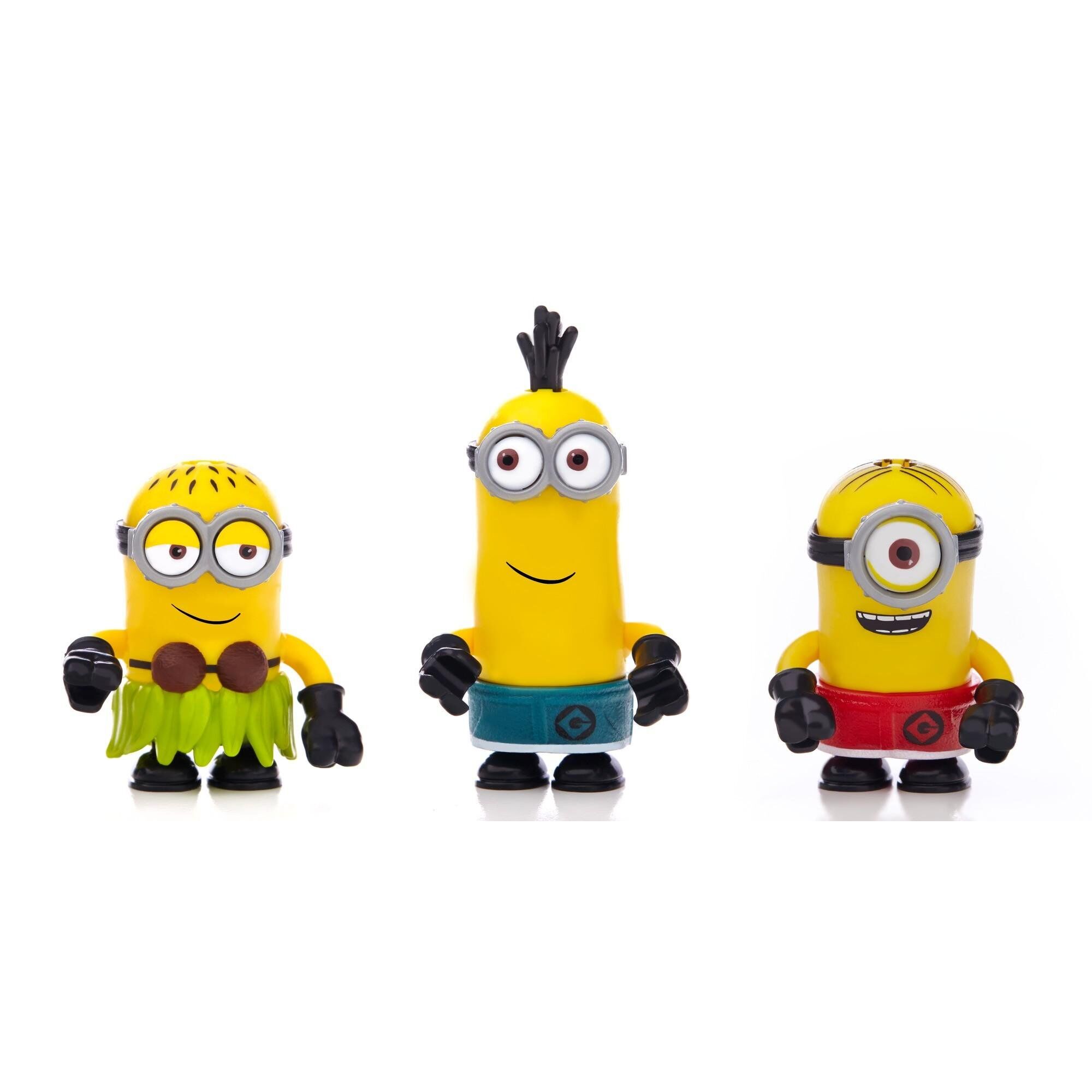Minions Mega Bloks 89-Piece Construction Set, Despicable Beach Day Figure Pack