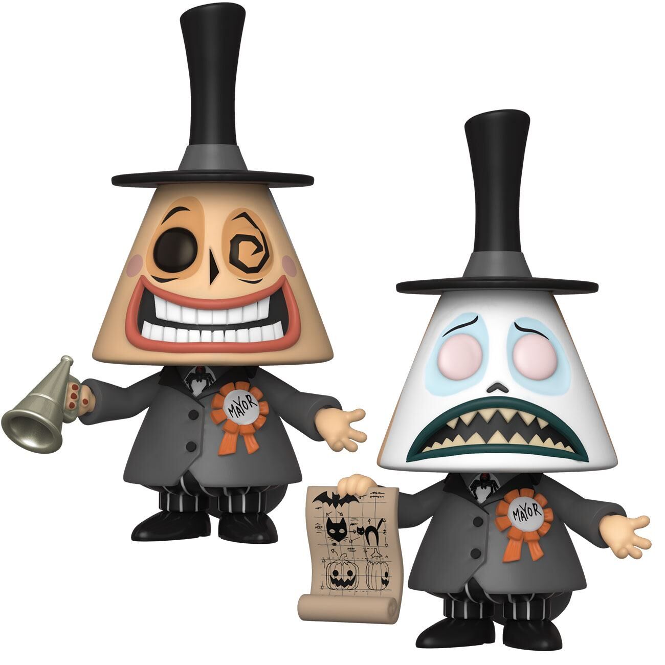 Nightmare before Christmas POP! TV Vinyl Figuren Mayor w/Megaphone 9 cm Sortiment Nightmare before Christmas POP! TV Vinyl Figuren Mayor w/Megaphone 9 cm Sortiment