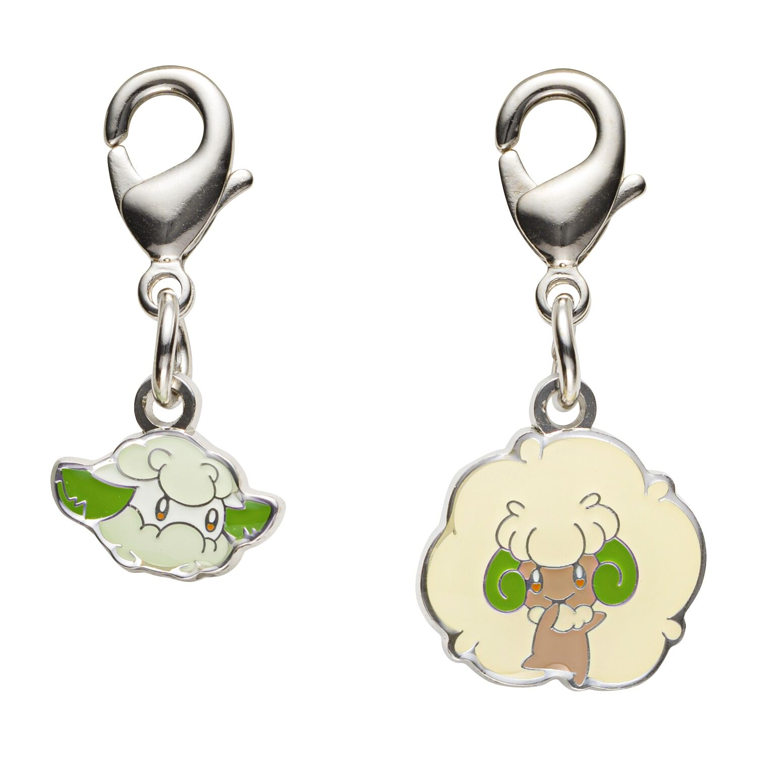 Pokemon Center - Cottonee, Whimsicott Schlüsselanhänger - 2 Stück