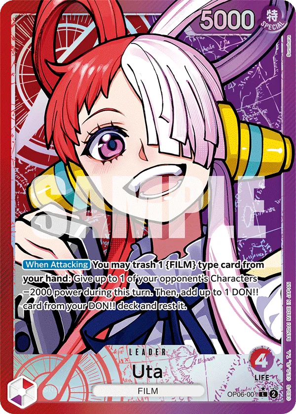 Uta - OP06-001 - Alternate Art Uta - OP06-001 - Alternate Art