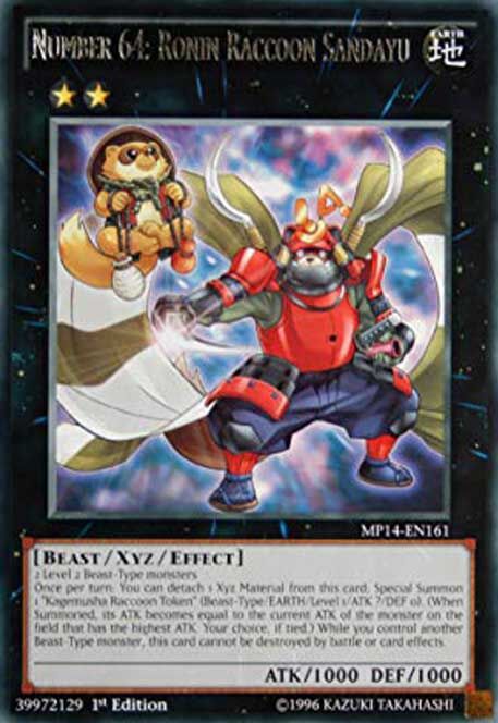 nummer-64-ronin-waschb-r-sandayu-yu-gi-oh Nummer 64: Ronin-Waschbär Sandayu - Yu-Gi-Oh!