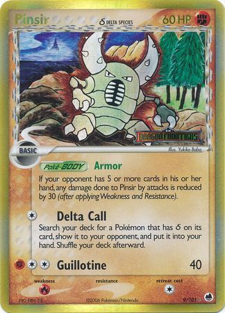 Pinsir - 9/101 - Reverse Holo - EN Pinsir - 9/101 - Reverse Holo - EN