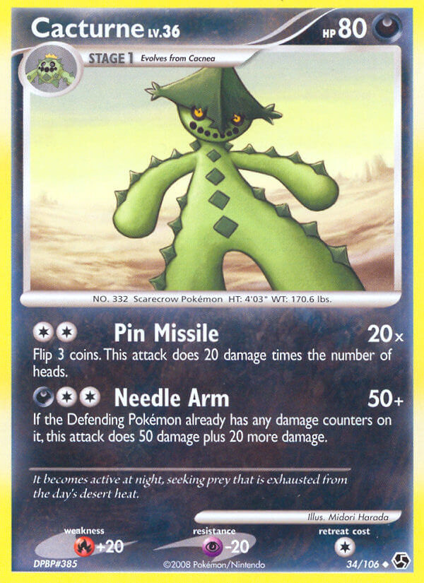 Cacturne - 34/106 - Reverse Holo - EN
