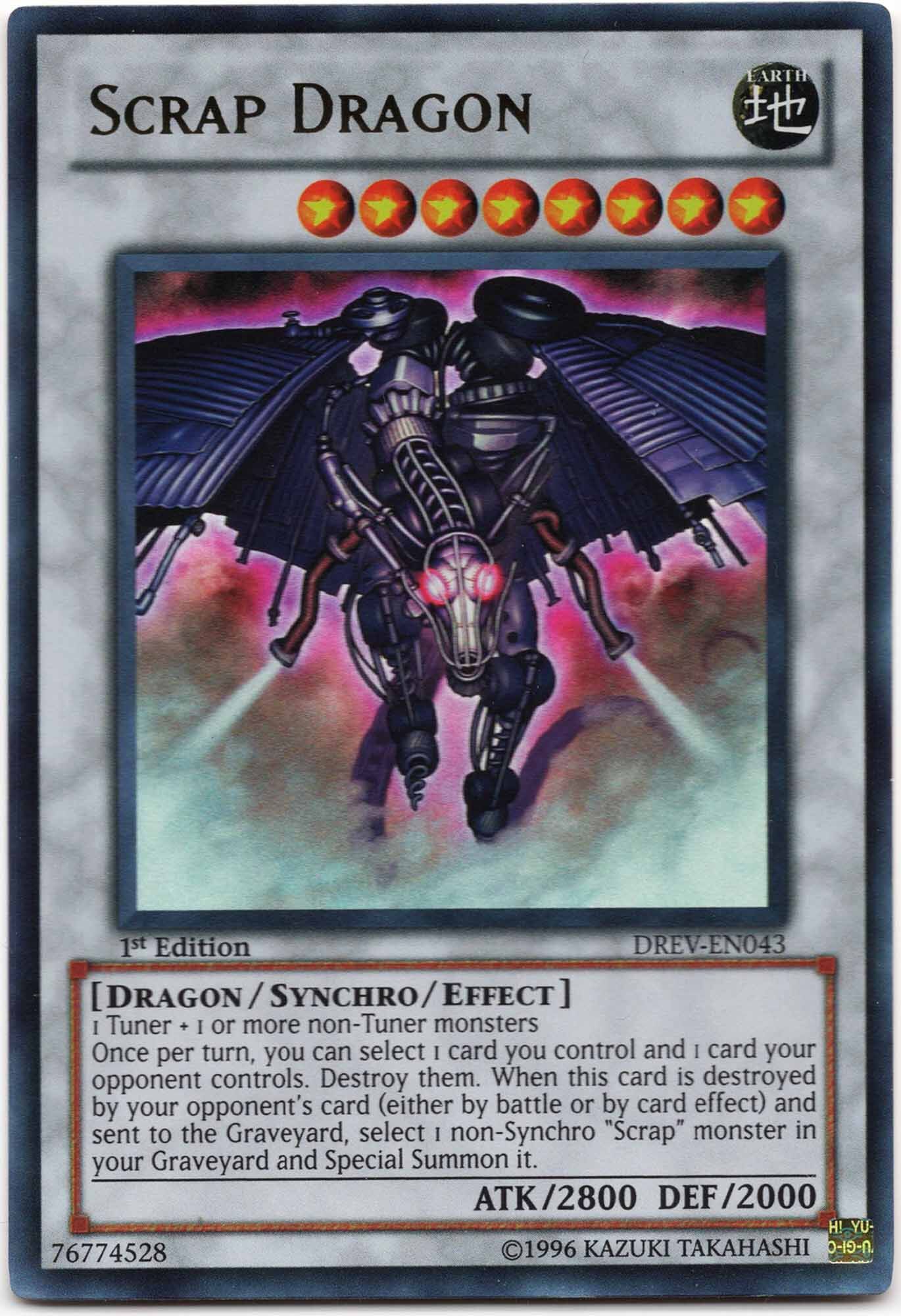 scrap-dragon-drev-en043-ultra-rare-1st-edition-near-mint Scrap Dragon - DREV-EN043 - Ultra Rare - 1st Edition (Near Mint)