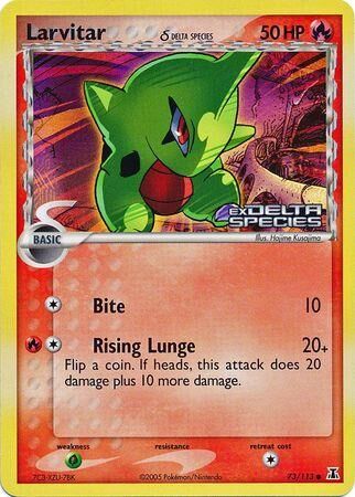 Larvitar - 73/113 - Reverse Holo - EN Larvitar - 73/113 - Reverse Holo - EN