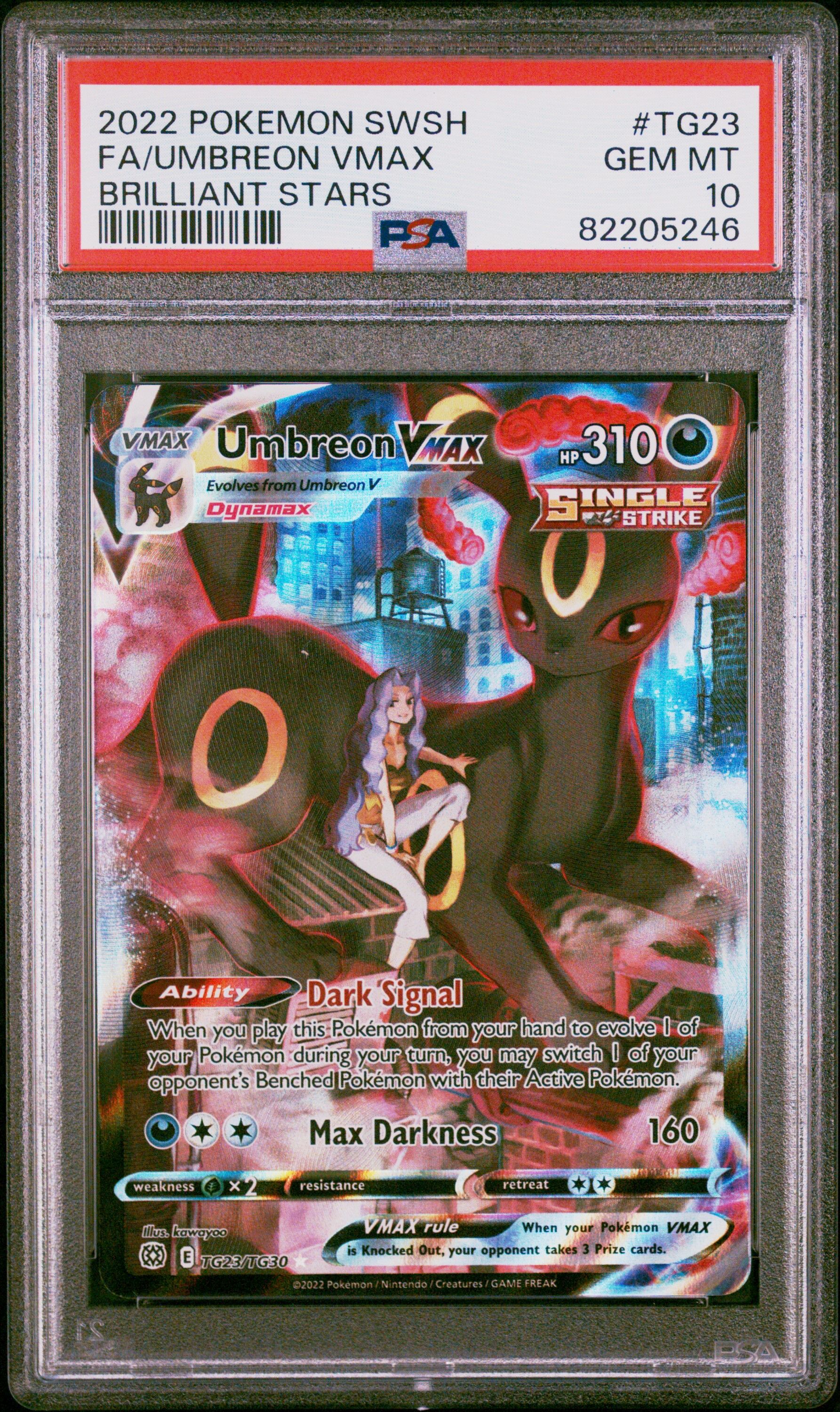 Umbreon VMAX TG23/TG30 - Brilliant Stars - PSA 10 GEM-MT - Pokémon Umbreon VMAX TG23/TG30 - Brilliant Stars - PSA 10 GEM-MT - Pokémon