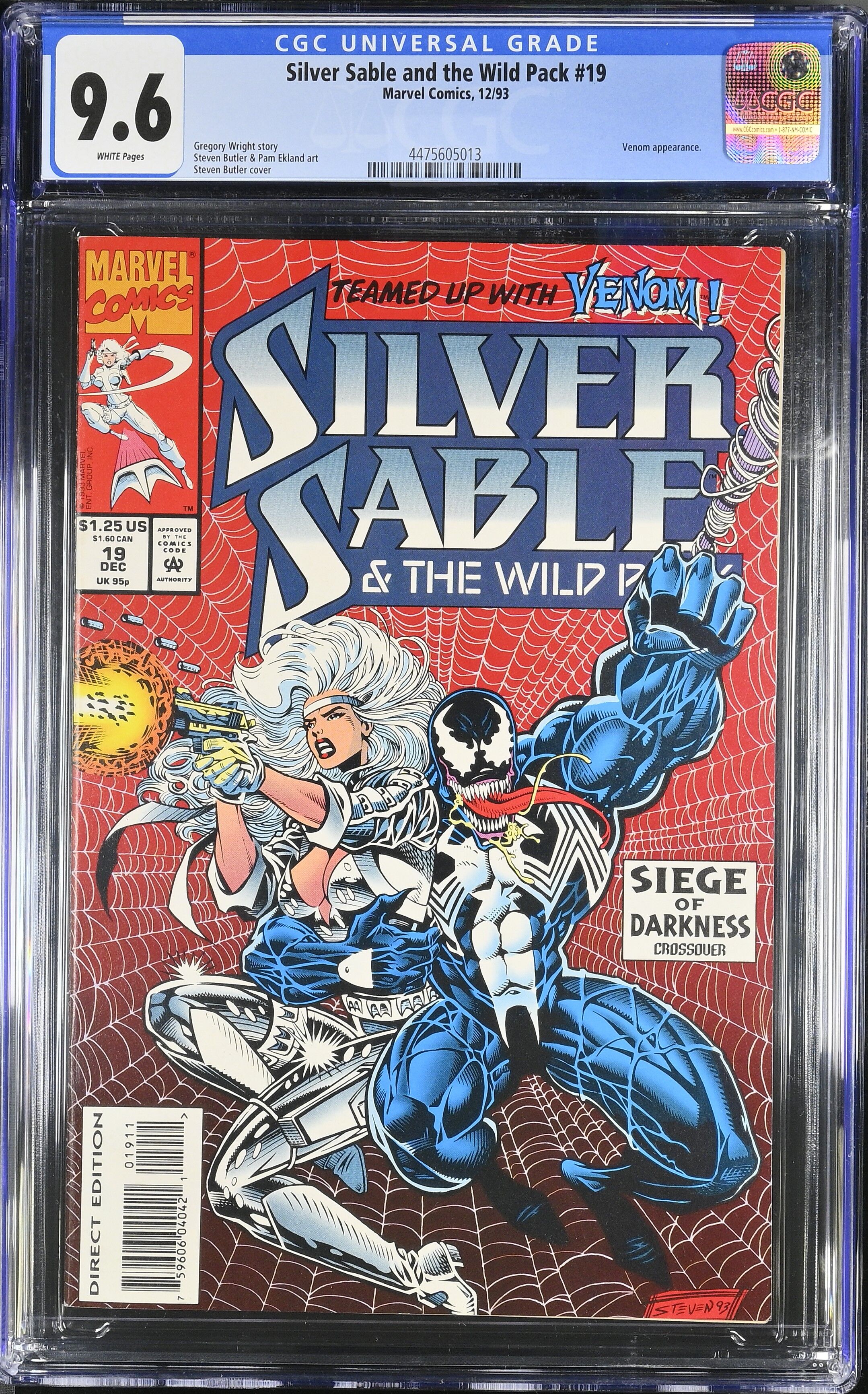 Silver Sable and the Wild Pack #19 CGC 9.6 Silver Sable and the Wild Pack #19 CGC 9.6
