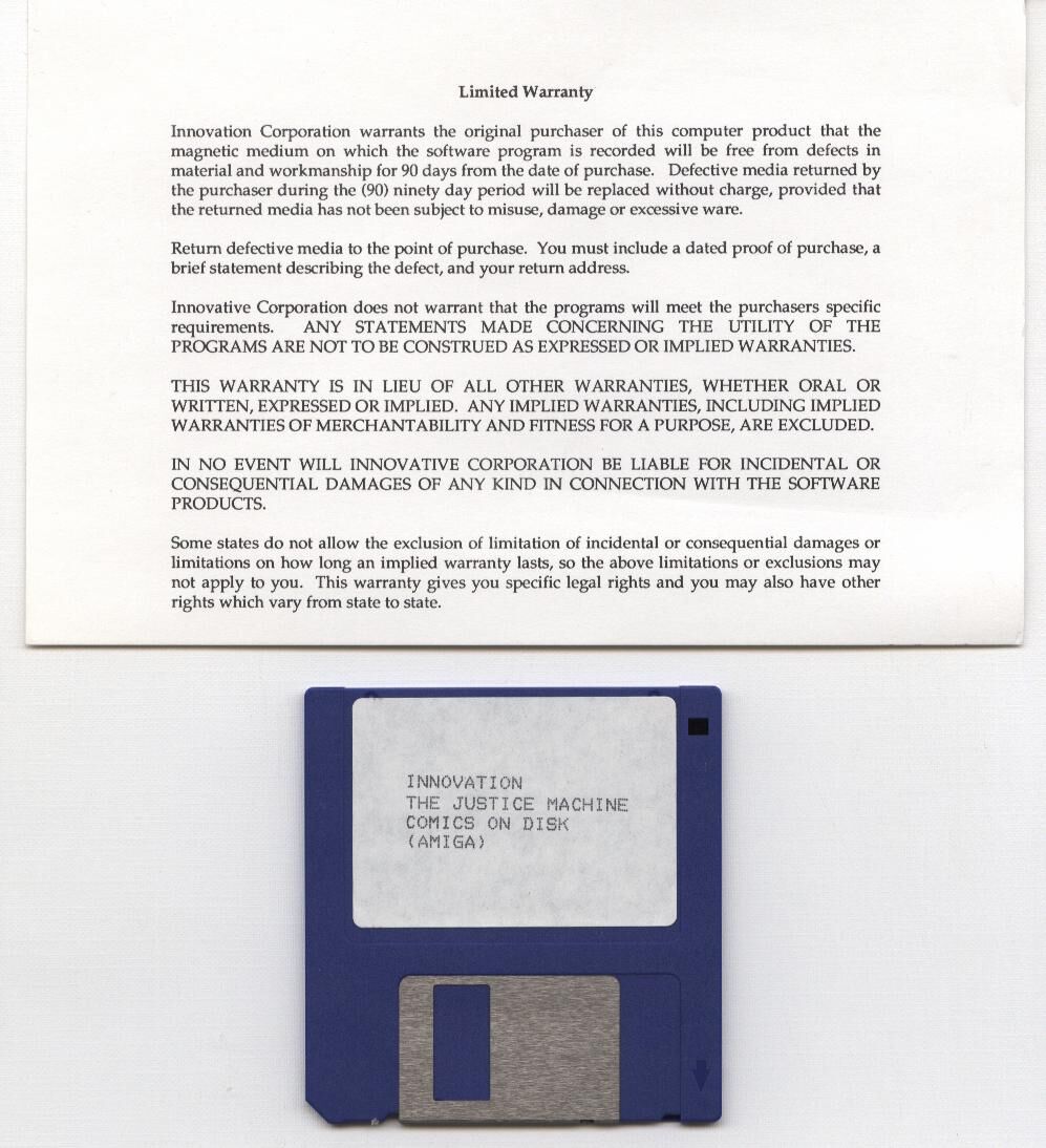 The Justice Machine Digital Comic 1989