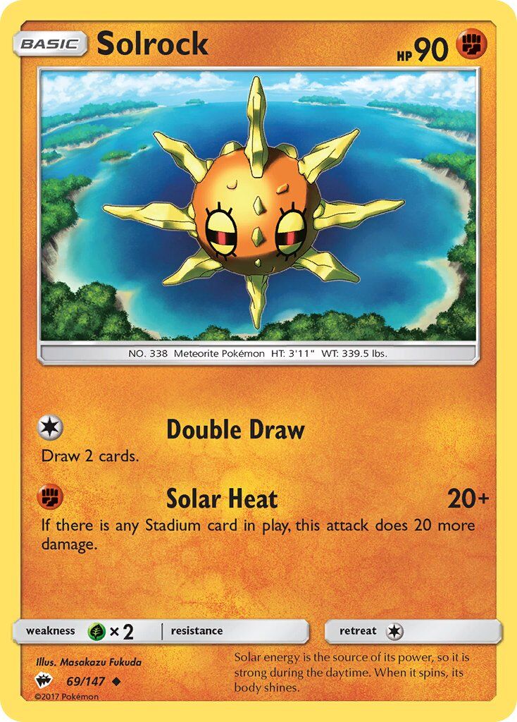 Solrock - 69/147 - Pokémon TCG - Lightly Played - EN