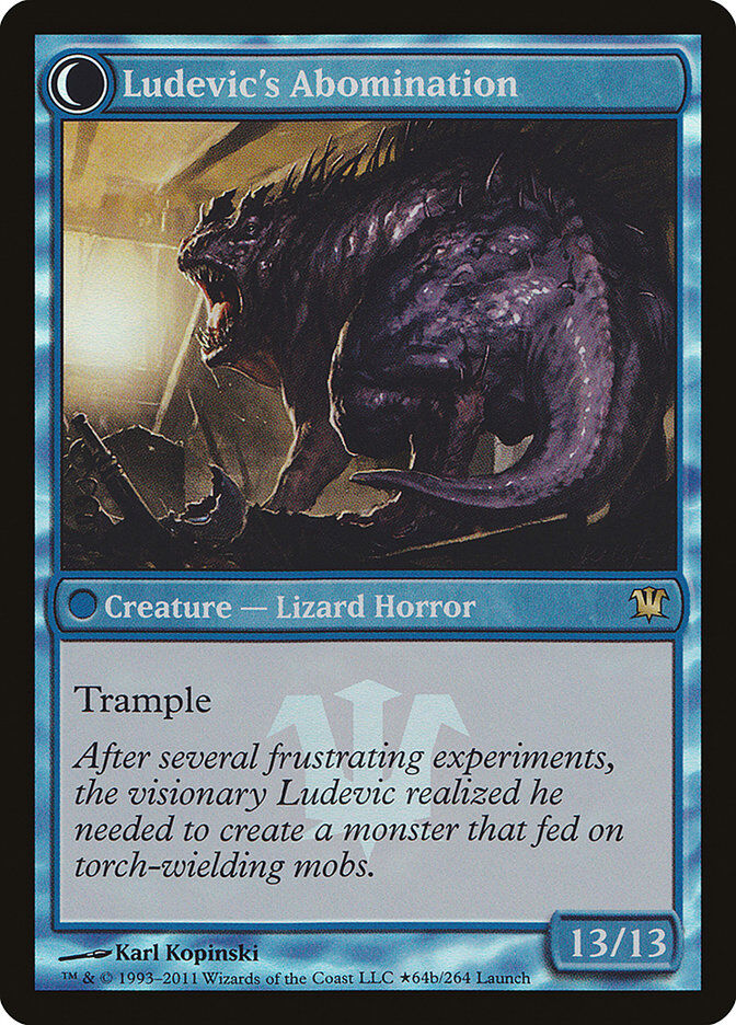 Ludevic's Test Subject / Ludevic's Abomination - Launch Party Promo Holo - MTG - Near Mint - EN