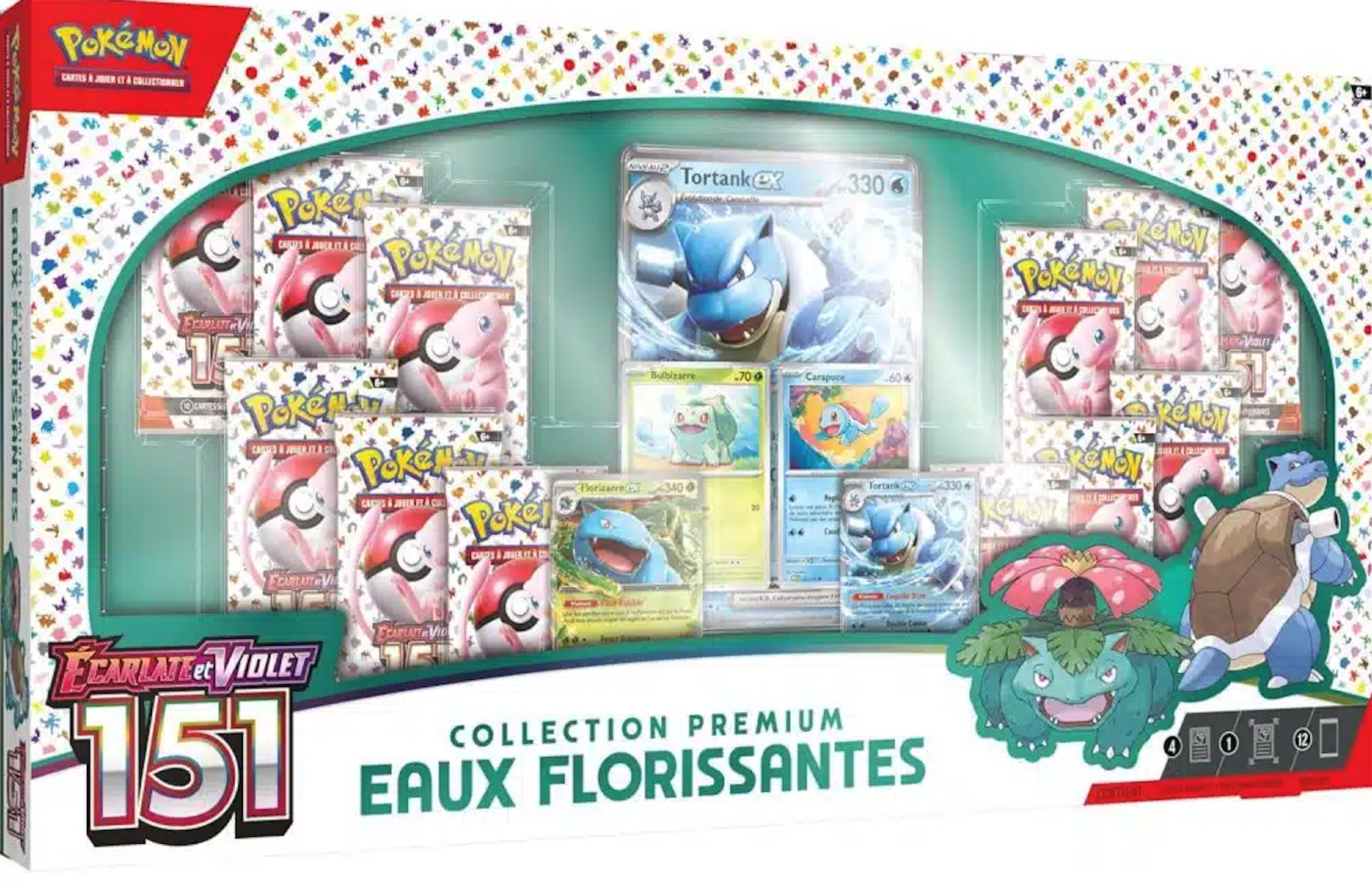 Pokémon JCC - Écarlate et Violet - 151 - EV3.5 Collection Premium Eaux Florissantes - FR Pokémon JCC - Écarlate et Violet - 151 - EV3.5 Collection Premium Eaux Florissantes - FR