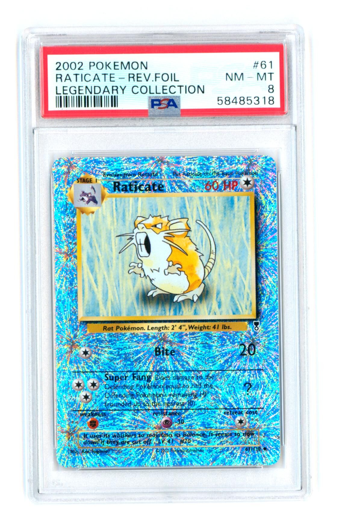 raticate-61-110-legendary-collection-reverse-holo-psa-8-nm-mt-pokemon-58485318 Raticate 61/110 - Legendary Collection - Reverse Holo - PSA 8 NM-MT - Pokémon