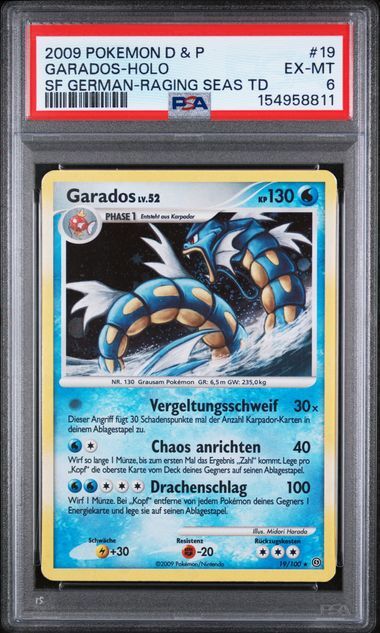 Garados #19 - Diamond & Pearl Stormfront - Holo - PSA 6 EX-MT - Pokemon Garados #19 - Diamond & Pearl Stormfront - Holo - PSA 6 EX-MT - Pokemon