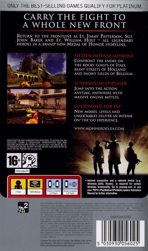 Medal of Honor: Heroes - PSP