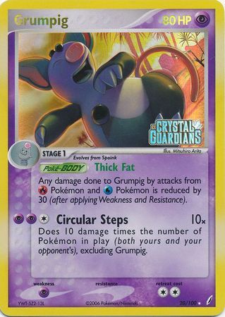 Grumpig - 20/100 - Reverse Holo - EN