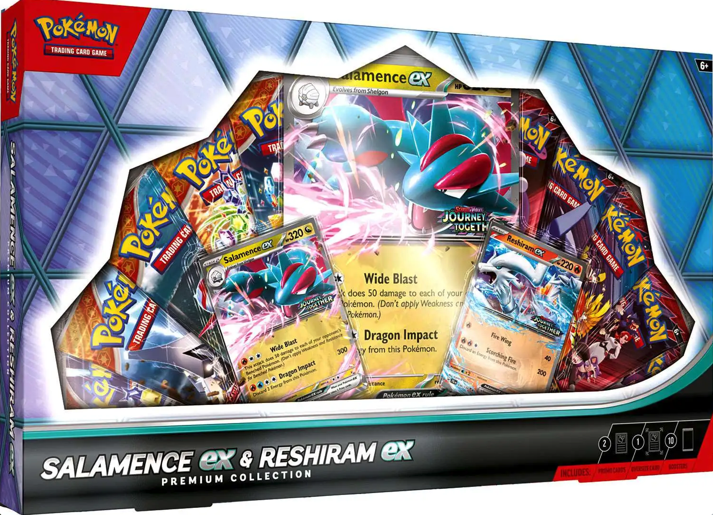 Pokémon TCG: Scarlet & Violet - Salamence ex & Reshiram ex Premium Collection Box - EN Pokémon TCG: Scarlet & Violet - Salamence ex & Reshiram ex Premium Collection Box - EN