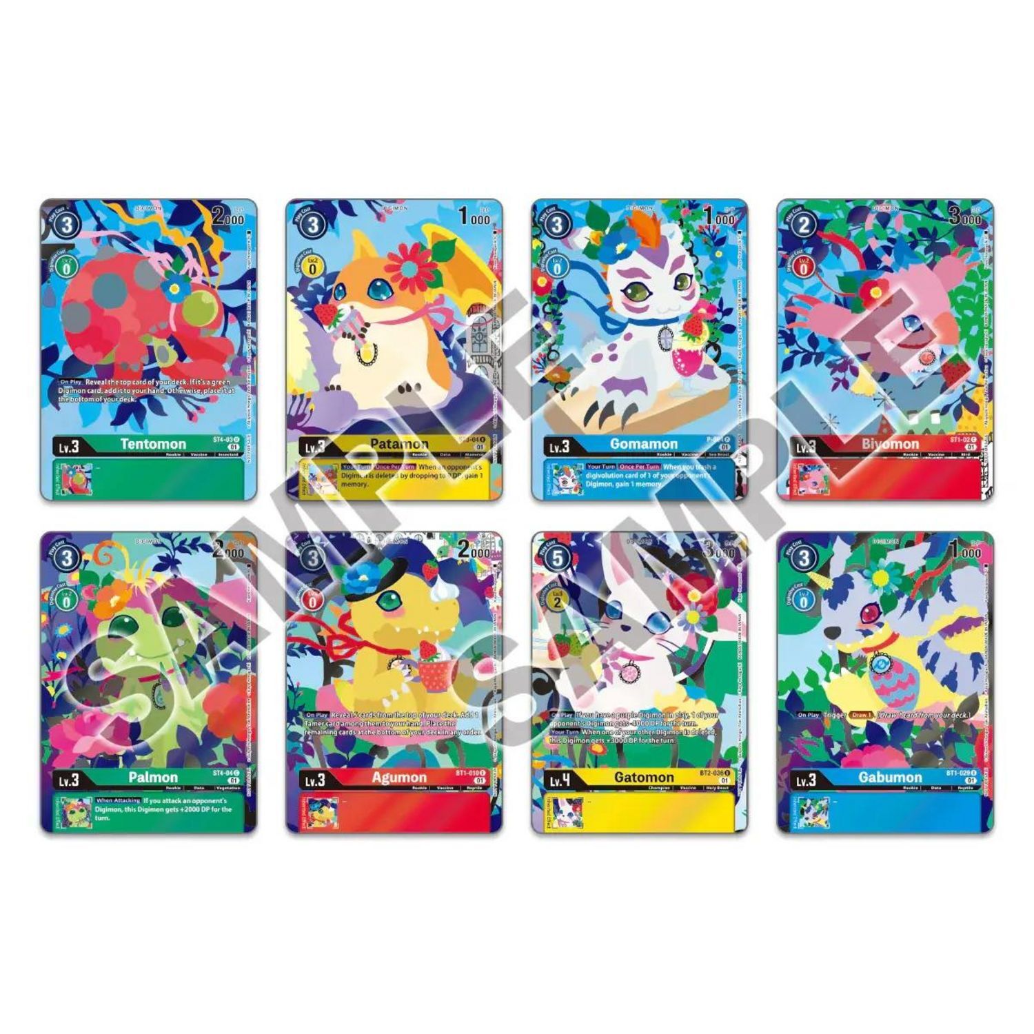 Playmat and Card Set 2 Floral Fun [PB-09] - Digimon Card Game - EN