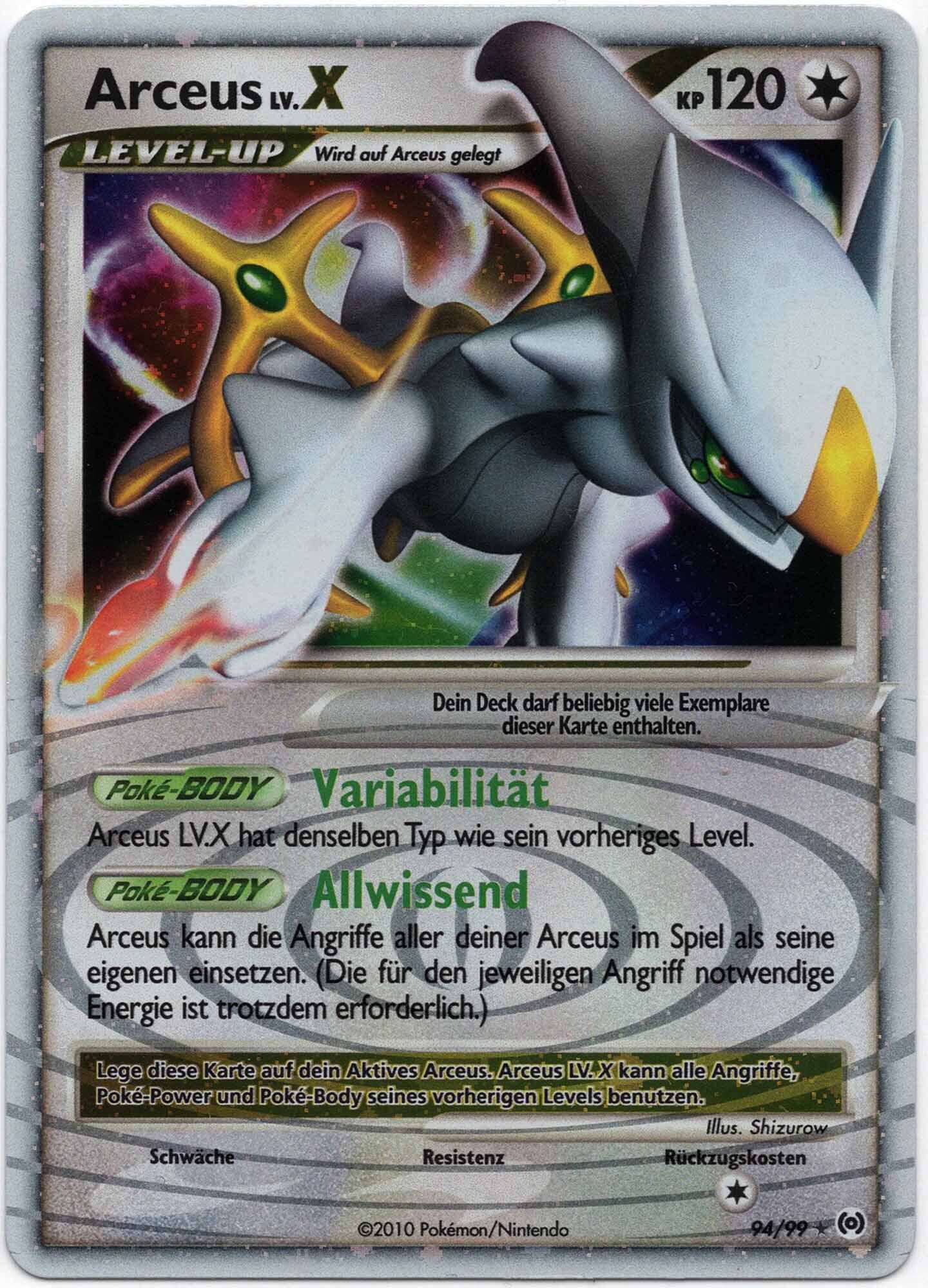 Arceus LV.X - 94/99 - Pokémon TCG (Near Mint)