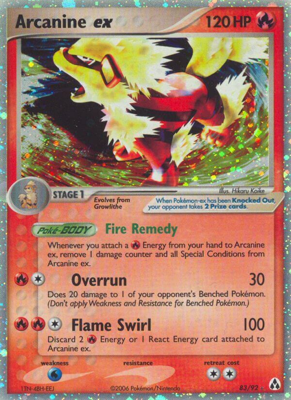Arcanine ex - 83/92 - EN