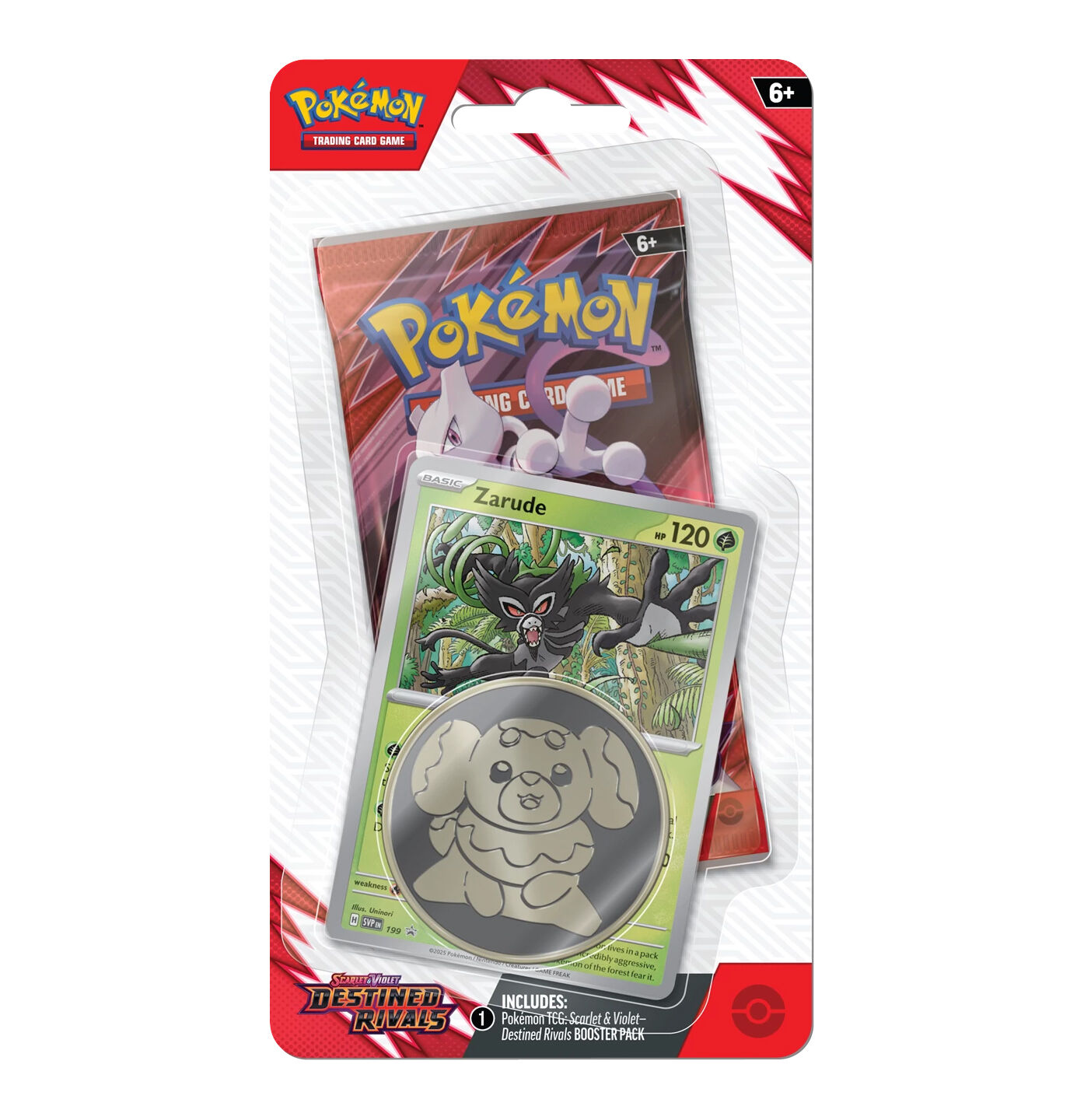 Pokémon TCG: Scarlet & Violet SV10 - Destined Rivals - Zarude Checklane Blister - EN Pokémon TCG: Scarlet & Violet SV10 - Destined Rivals - Zarude Checklane Blister - EN