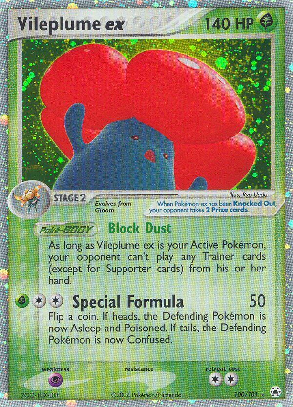Vileplume ex - 100/101 - EN
