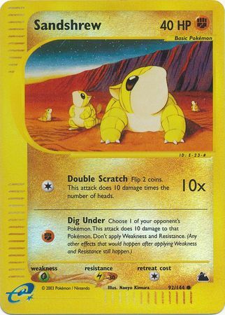 Sandshrew - 92/144 - Reverse Holo - EN