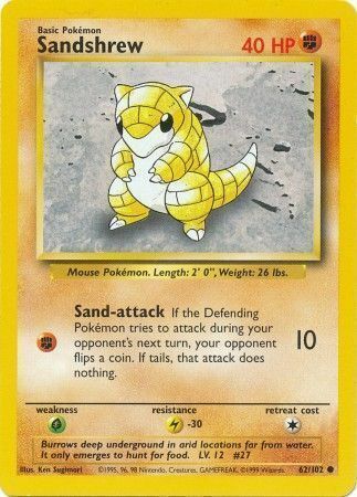 Sandshrew - 62/102 - Unlimited - EN