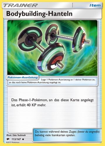 bodybuilding-hanteln-pok-mon-tcg Bodybuilding-Hanteln 113/147 - Pokémon TCG