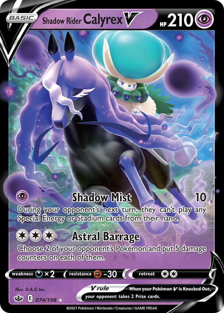 Shadow Rider Calyrex V - 074/198 - EN