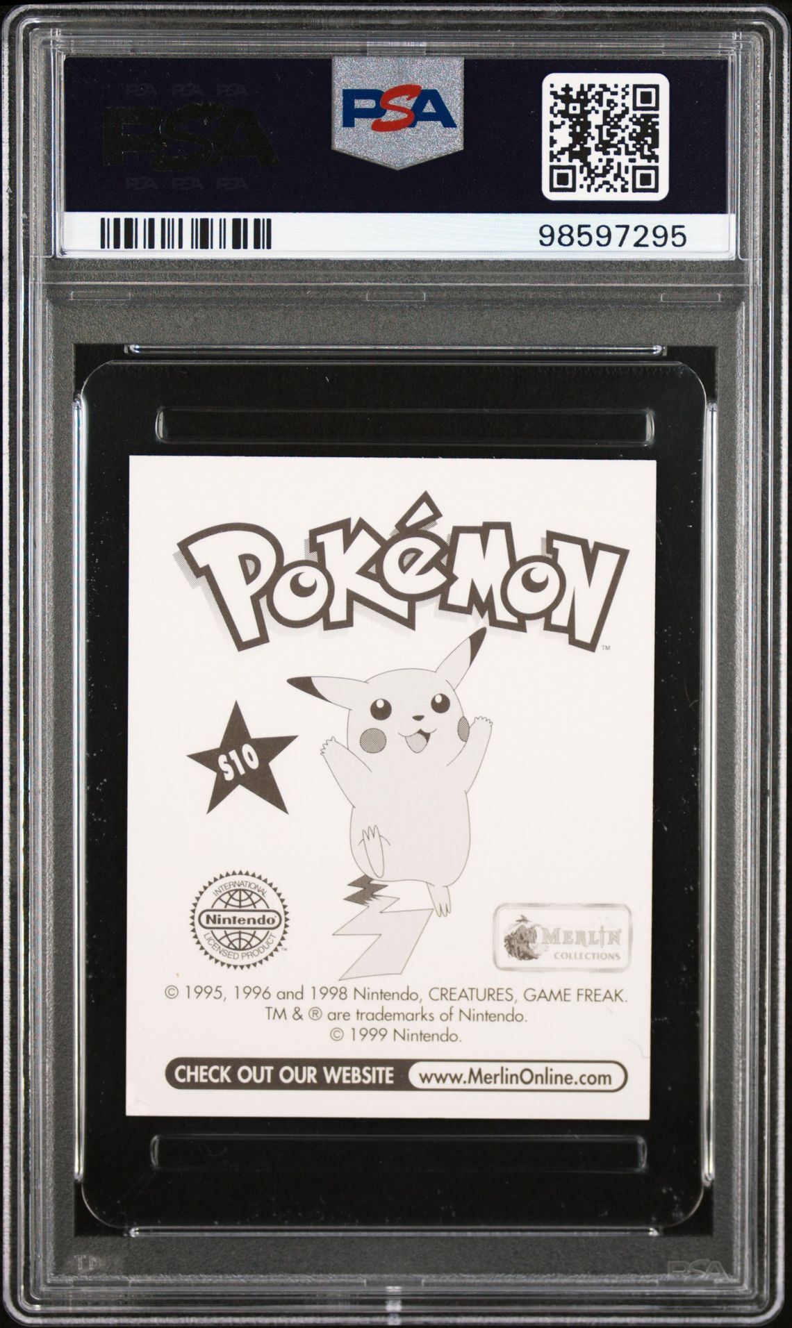 Psyduck S10 - Prism - 1999 Merlin Pokemon Sticker - PSA 8 NM-MT - Pokémon