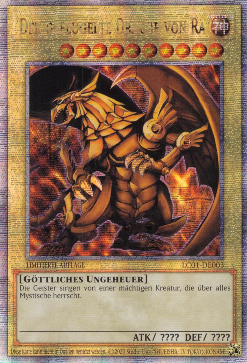 Der geflügelte Drache von Ra - LC01-DE003 - Quarter Centuary Secret Rare Der geflügelte Drache von Ra - LC01-DE003 - Quarter Centuary Secret Rare