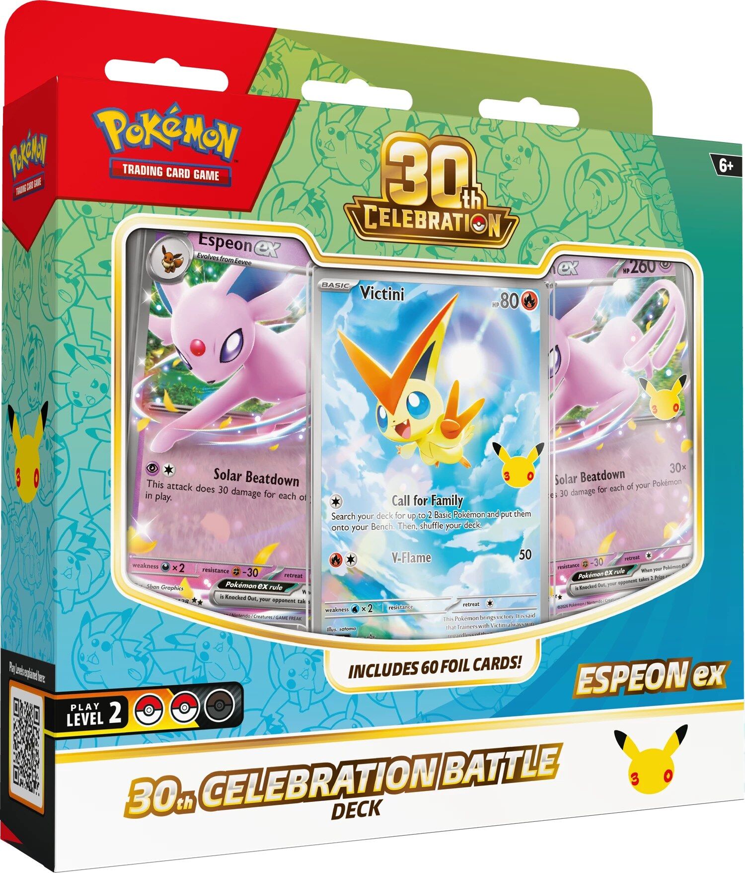 Pokémon TCG: 30th Celebration Espeon ex Battle Deck